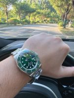 ROLEX Water Ghost 904L Steel 3135 Movement Green Watch